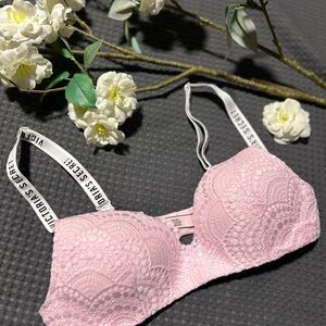 Victoria's Secret Light Pink Lace Bra